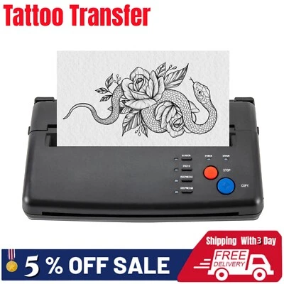 Máquina impresora de plantillas copiadora térmica de transferencia de tatuajes ABS fabricante de plantillas de tatuajes - Imagen 1 de 4