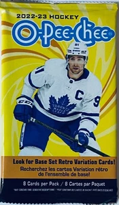 Tarjetas coleccionables de hockey O-Pee-Chee 2022-23 [paquete sellado] - 8 tarjetas por paquete - Imagen 1 de 1