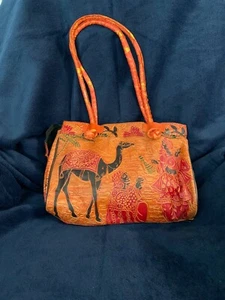 Handgefertigte verzierte bemalte Rajasthani reines LEDER INDIEN Handtasche Handtasche - Bild 1 von 14