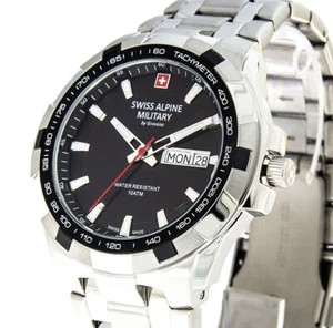 Swiss Alpine Military by Grovana reloj para hombres fecha 10ATM acero inoxidable 7043.1137 - Imagen 1 de 5