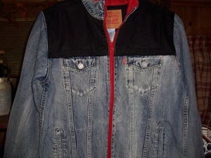 LEVI STRAUSS BOYS DENIM JACKET COAT SIZE LARGE ZIPPER FRONT CASUAL LONG SLEEVE - Picture 1 of 2