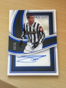 2023-24 Panini Immaculate Collection Auto Juventus David Trezeguet /25 Mint - Bild 1 von 2