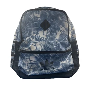 Zaino Adidas Originals blu tie-dye - manica imbottita per laptop e tasche laterali - Foto 1 di 15