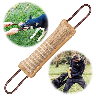 Beisswurst für Hunde, Jute Beisswurst, Sehr Robustes Hundespielzeug, zum Hund... - Bild 1 von 2