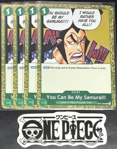 4 x One Piece OP01-055 C My Samurai!! - English - PRB02 Foil - Playset - NM/M - Picture 1 of 1