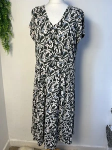 Seasalt Women’s Dress UK16 Midi Pier View Dress Floral Organic cotton - Picture 1 of 9