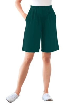 Pantalón corto tejido Woman Within talla grande 7 días Foto 1 de 4