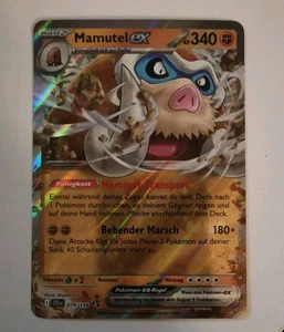 Pokémon Mamutel Ex - 079/159 - Double Rare - Reisegefährten - NM, Deutsch  - Bild 1 von 3