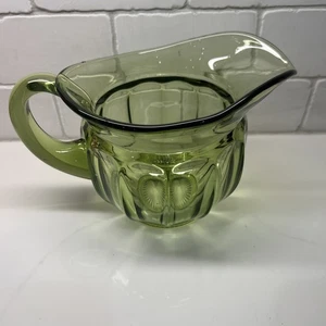 Vintage Imperial Glass Ohio Old Williamsburg Verde Green 48oz Pitcher 6” EUC - Picture 1 of 5