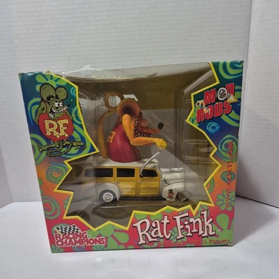 Mod Rods Ed Roth Rat Fink 1:24 Ford Diecast con figura Racing Champions 2000  Foto 1 de 4