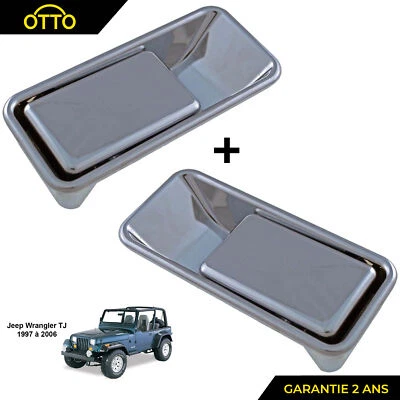 POIGNEE DE DEMI PORTE AVANT POUR JEEP WRANGLER TJ - 55176549AB 55176547AB - Photo 1/4