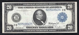 FR. 969 1914 $20 FRN FEDERAL RESERVE NOTE NEW YORK, NY BURKE/GLASS VERY FINE+ - Picture 1 of 2