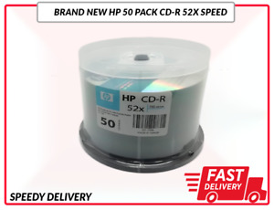 BRAND NEW HP 50 PACK CD-R 52X SPEED 700 MB BLANK DISCS UK STOCK FREE DELIVERY