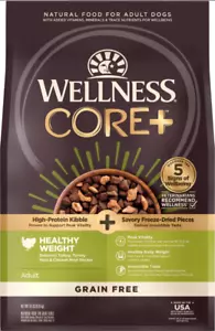 Wellness CORE RawRev Grain-Free Healthy Weight Turkey Dry Dog Food,18lb - Picture 1 of 9