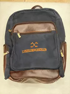 Links and Kings Leather/canvas Backpack carry-on - Picture 1 of 5