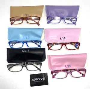 Gaoye Designers Milan 6 Pair Reading Glasses +1.75  Multi-color  BEG*O - Picture 1 of 5