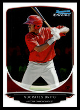 2013 Bowman Socrates Brito #BCP62 Arizona Diamondbacks Chrome Prospects MLB
