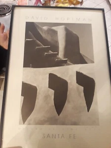 "DE COLECCIÓN David HOPTMAN, SANTA FE IMPRESIÓN NUEVO MEXICANO, TINTA FIRMADA 28 X 20" - Imagen 1 de 5