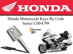 Honda Motorcycle Keys / Select your key Code/ Series C00 - C99 - Picture 1 of 13
