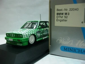WOW EXTREMADAMENTE RARO BMW M3 E30 SE Engstler Nurburgring 1992 DTM 1:43 minichamps - Imagen 1 de 2