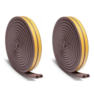 10M Weather Stripping Door Seal Self Adhesive Foam Weatherproof Draft Stopper - Picture 1 of 5