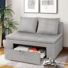 Loveseat Sofa Couch W/drawer Storage 2 Seater 47.2" Small Couches Space Saving:】