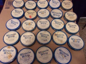 24 Vintage Metal Miracle Whip Salad Dressing Jar Lids Craft Project? - Picture 1 of 6