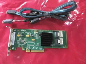 IBM 45W9122 LSI SAS9201-8i H3-25268-00D 6Gbps SAS/SATA PCI RAID Controller Card - Picture 1 of 4