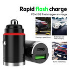 100W Universal PD3.0  Dual Port USB + Type-C Fast Charging Car Charger Adapter