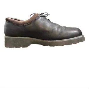 LL Bean Brown Leather Lace Up Shoes SZ 9.5B (narrow) - Picture 1 of 4