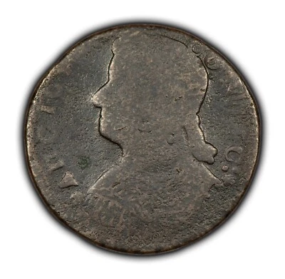 1787 Connecticut Auctori Colonial Copper Coin - Miller 33.34 - Z.3 - SKU-Z4859 - Image 1 of 4