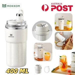 MOKKOM Portable Blender Juicer Cups Water Kettles Juice Shakes Smoothies Mini AU - Picture 1 of 18