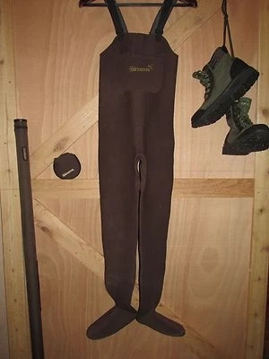 Simms Neoprene Form Foot Chest Waders Fly Fishing Women's XS  Made in USA - Image 1 of 3