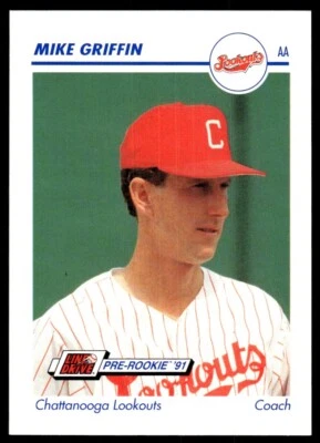 1991 Line Drive AA Baseball Card Mike Griffin Chattanooga Lookouts #175 - Image 1 of 2