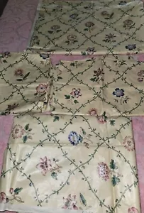 Jay Yang Victoria & Albert Museum Polished Chintz Fabric 4 Pieces Mix Sizes Read - Picture 1 of 11