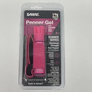 Sabre Runner Pepper Gel Pink Reflective Hand Strap Made in The USA “Expired” - Picture 1 of 4