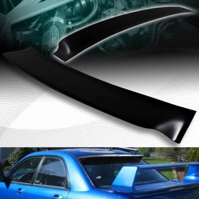 NEGRO ABS PLÁSTICO VENTANA TRASERA TECHO VISERA ALERÓN ALA AJUSTE 02-07 SUBARU IMPREZA Foto 1 de 4