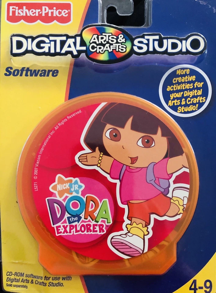 NEW Fisher-Price: Digital Arts And Crafts Studio Dora The Explorer CD-ROM Craft - Image 1 of 1