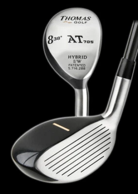 Hybrid Golf Club #8 (38 Degree) w/ Patented Shot Accuracy Technology - by THOMAS - Image 1 of 3