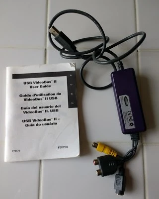 Belkin F5U208 VideoBus II + User Guide Manual only vtg electronics camcorder - Image 1 of 4