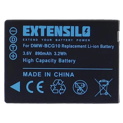 Batterie pour Panasonic Lumix DMC-3D1 DMC-TZ18 DMC-TZ10 DMC-TZ20 890mAh 3,6V - Image 1 of 4