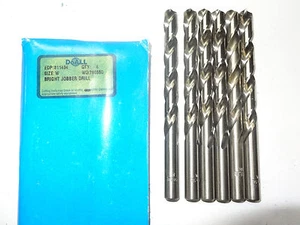 6 pcs GREENFIELD Letter W Jobber Length HSS Twist Drills Bits bright finish USA - Picture 1 of 1