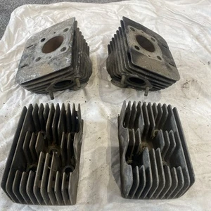 Yamaha Rd250 1a2 Barrels And Head 54mm Bores No Damage To Fins - Picture 1 of 16