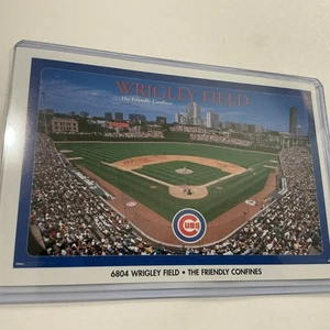 Vintage Chicago Cubs "The Friendly Confines" Wrigley Field Poster Promo Karte - Bild 1 von 4