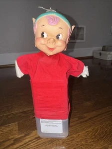 Vintage 1959 Kresge Christmas Elf 7" Hand Puppet - Picture 1 of 2
