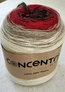 100% Baby Alpaca Concentric by Hikoo, Burbs, 200 grams = 400 Meters - Picture 1 of 3