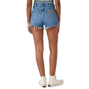 Wrangler Damen Mid-Rise Festival Denim Shorts in Blau Größe 25 - Bild 1 von 11