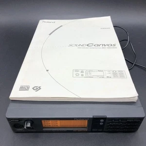 Roland SC-55 mkII mk2 SOUND Canvas 1993 w/Adapter Working AF77107 - Picture 1 of 14