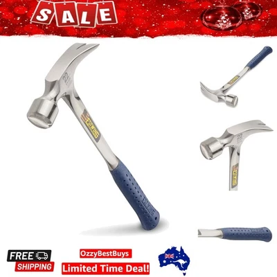 Precision Striking E3-22S 22 oz Claw Hammer with Rip Claw Design - Silver - image 1 of 4