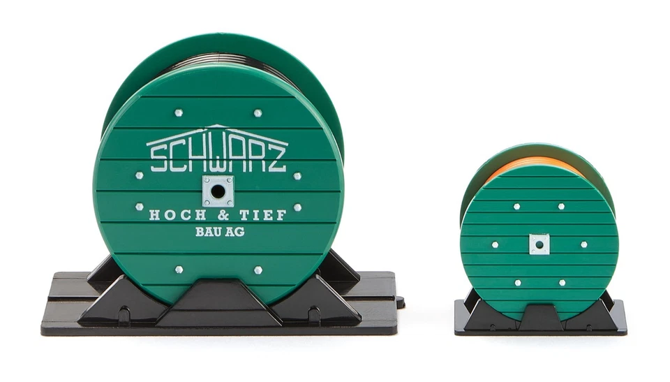 Wiking 001836 Zubehörpackung - Kabeltrommeln "Schwarzbau" 1:87 NEU OVP--